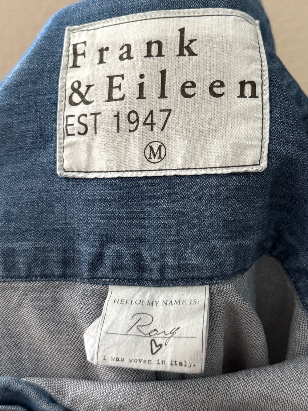 Frank & Eileen Rory Denim Maxi Dress Long Sleeve Minimalist Casual Western USA - Picture 14 of 14